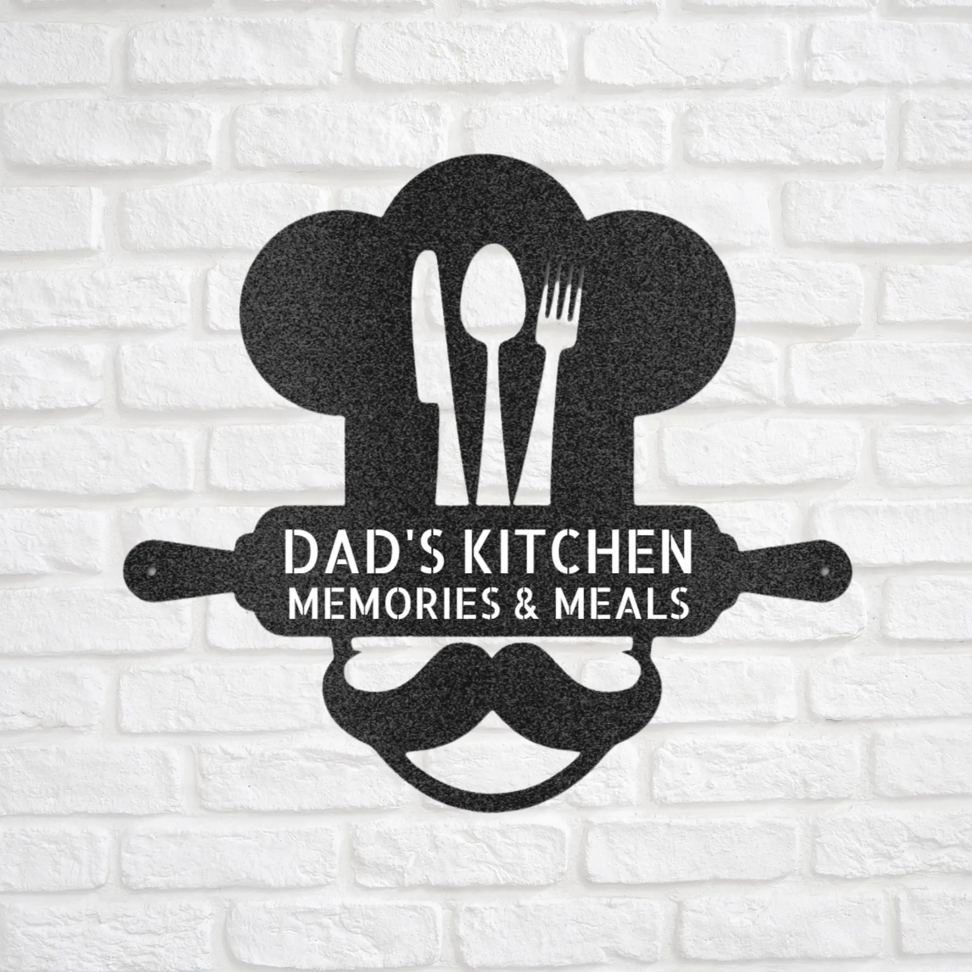 Personalized Home Chef Metal Monogram Sign, Kitchen Art, Personalized Kitchen Sign, Kitchen Decor, Metal Sign for Kitchen, Gift for Cook, Diner Decor