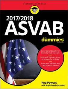 USED-2017 / 2018 ASVAB For Dummies by Rod Powers (Paperback)
