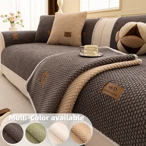 Luxurious Thick Sofa Cover, Soft Touch Couch Cushion, Non-Slip Washable Sofa Protector, Washable Sofa Slipcover, Pet Friendly Modern Sofa Set for L-Shaped, Twin, Triple Sofas, Sofa Couch Covers