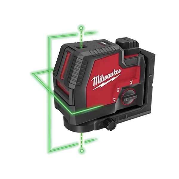 Milwaukee 3522-21 Green Cross Line & Plumb Points Laser