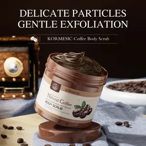 KORMESIC Coffee Body Scrub ✨ | Gentle Exfoliation with Fine Particles, Infused with Caffeine, Hydrolyzed Collagen & Verbena Extract. Deep Cleansing, Brightening, Oil Control & Moisturizing, Improves Rough Dull Skin, Reveals Smooth, Hydrated & Glowing Skin