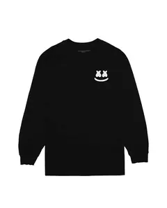 Smile Crest L/S Shirt — Black