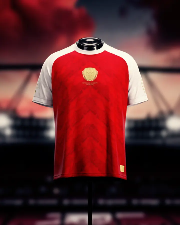 Premium Red Football Jersey, Arsenal Team Club, Jersey-The Kit Trikot,Retro Soccer Shirt
