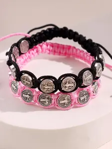 A creative woven coin bracelet, simple and versatile, designed for Middle Eastern festivals, women's holiday gift jewelry