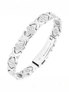 Copper Bracelet for Women, Elegant Minimalist Bangle, Rhinestone Decorated Bracelet, Effective Pure Copper Magnetic Bracelet with 3500 Gauss Magnet#TikTok Black Friday