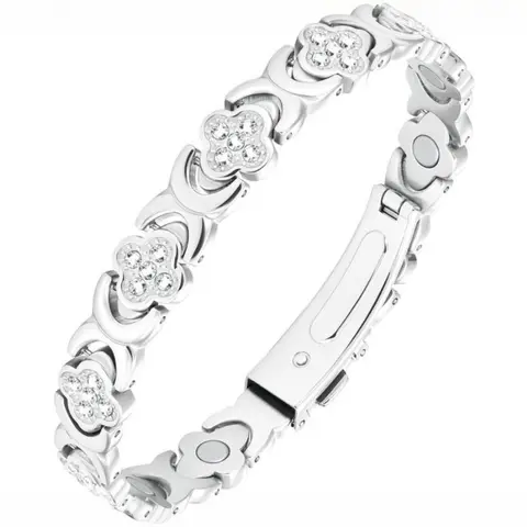 Women's Rose Gold & silvery Bracelet — Embedded with Powerful Magnets; The Perfect Gift for a Loved One or Mother