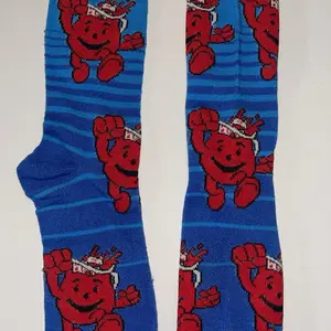 Crazy Retro Novelty Unisex Socks PACK OF 3 - Fathers Day - Koolaid, Hawaiian Punch - Shoe Size 6-12