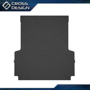 CROSSDESIGN TPE Truck Bed Mat Fit For 2020-2024 Jeep Gladiator JT 5FT Bed TPE Truck Bed Liner Upgraded Version