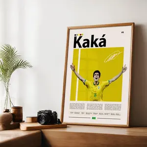 Kaká Brazilian Football Icon  poster Ballon d’Or Winner Midfield Maestro Champions League Star