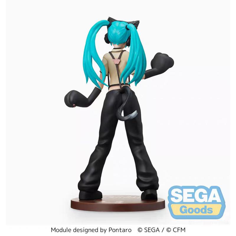 23cm SPM Series Hatsune Miku Project DIVA Kitty Cat Neko Girl Collectible Figurine Official PVC Anime Figure Table Ornament Fan Collection Holiday & Birthday Gifts