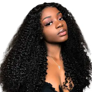 【New V Part】Beautyforever EasiContour V Part Glueless Kinky Curly Put on and Go Human Hair Wigs Protective Style Wig Natural Color