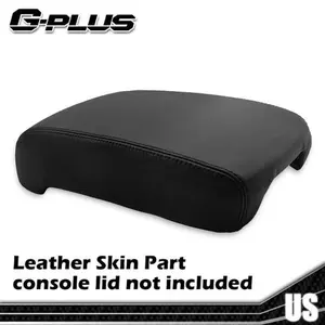 Fit For 01-06 Lexus LS430 Real Leather Center Console Lid Armrest Cover Black G-PLUS