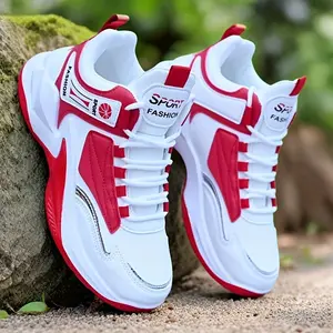 2025 Spring New High-Top Sneakers Men's Casual Versatile Trendy Shoes White High-Top Sneakers Men's Road Running Shoes