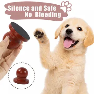 Dog Nail File Board Cat & Dog Nail File Scratching Board with 6pcs Replaceable Sandpaper Wooden Handicraft Cat Dogs Nails Scratch Pad Dog Training Accessories for Safe and Easy Nails Care