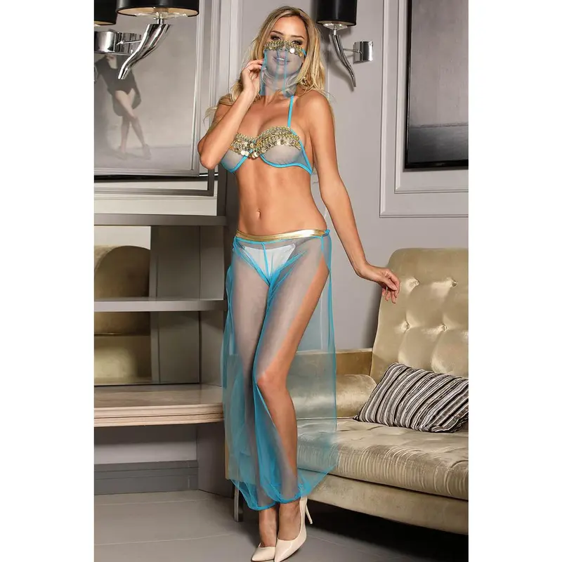 sexy genie lingerie Wet Look Lingerie for Women main image 1