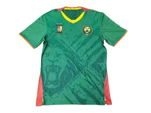 Cameroonmayo 2026 Cameroon Sports and Outdoors Breathable Jersey Green Home Soccer Uniform