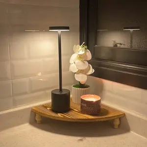 Solid Wood Corner Counter Shelf Rustic Farmhouse Corner Shelves Multi-Functional Tray Riser Solid wood fan-shaped storage rack for Coffee Table Decor, cosmetics storage, flower pot rack, Display Riser for Kitchen/Bathroom/Dinin Vintage Home Decor