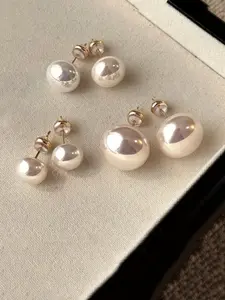 Set of 6 Pearl Earrings for Women, Faux Pearl Jewelry, High-Quality Jewelry for Daily Wear & Weddings, Perfect Gift Idea, Trendy New Design