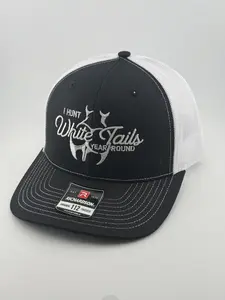 Hunt Whitetails 112 hat, Mesh, Unisex Snapback Trucker Hat Clean Embroidery