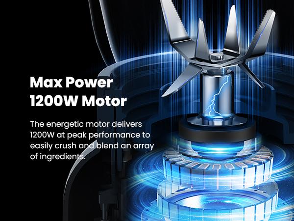 GDOR Professional Blender | 4 & 6 Blade Option | 1200W Peak Power | 5 Functions | Self-cleaning function | 52 oz Glass Jar & 24 Oz To-Go Cup Combo | Kitchen Drink Cold Press Juicer | for Smoothies | Blend & Go Portable GDOR Professional Blender | 4 & 6 Blade Option | 1200W Peak Power | 5 Functions | Self-cleaning function | 52 oz Glass Jar & 24 Oz To-Go Cup Combo | Kitchen Drink Cold Press Juicer | for Smoothies | Blend & Go Portable