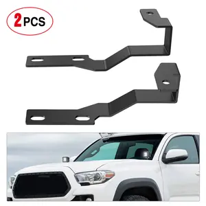 Nilight Ditch Light Brackets Auxiliary Offroad Work LED Pod A-Pillar Hood Mounts on 2nd Gen Tacoma 2005 2006 2007 2008 2009 2010 2011 2012 2013 2014 2015