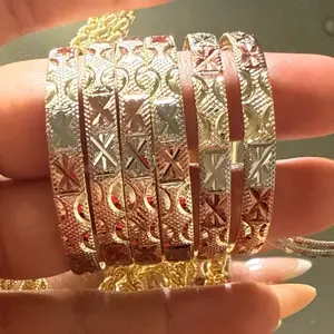 18k gold plated Baby Bangles Non-Tarnish