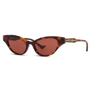 GUCCI Cat-Eye Tortoiseshell Sunglasses Bold Retro Glam with Warm Brown Lenses & Slim Temples for Everyday Wear