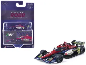 Dallara IndyCar #77 Sting Ray Robb Juncos Hollinger Racing "NTT IndyCar Series" (2026) 1/64 Diecast Model Car by IXO Models