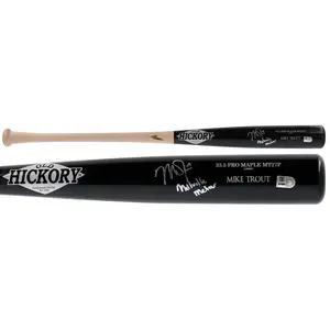 Mike Trout Los Angeles Angels Autographed Old Hickory Game Model Bat with "Millville Meteor" Inscription - Fanatics Authentic Certified