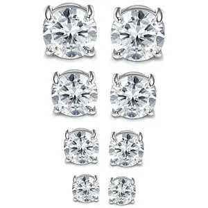 6/8MM Stainless Steel Magnetic Stud for Men Women, Non Piercing Clip on Earrings