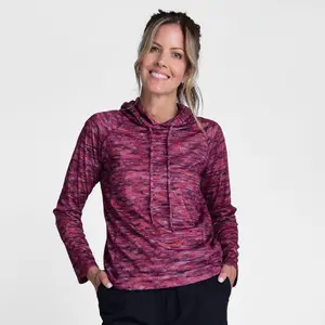 Christopher & Banks Relaxed Restyled Spacedye Printed Long Sleeve Hoodie
