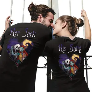 Her Jack And His Sally Funny Couple Tshirt, Anniversary Gift