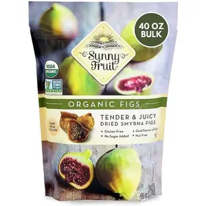 Soft Organic Turkish Dried Figs, 2.5 Pound Bulk Bag | Healthy, Sweet Snack | ORGANIC, NON-GMO, VEGAN, HALAL, KOSHER, NO PRESERVATIVES, NO SUGAR ADDED