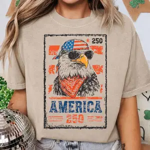 America 250 Shirt, American Eagle Shirt, USA 250th Anniversary Tee, Patriotic 4th of July Shirt, Independence Day Shirt