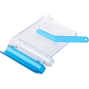 Medarchitect Right Hand Pill Counting Tray with Spatula (Clear - L Shape)-Sanitary Medication Counter Dispenser for Pharmacists, Pharmacy Techs & Nursing Students