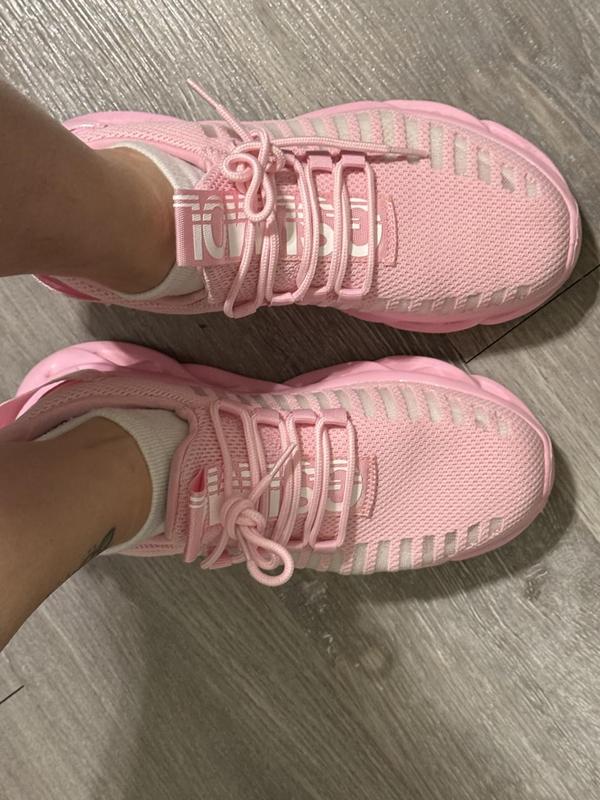 Women's Slip-on Memory Foam Lightweight Sneakers for Hiking, Traveling, and Daily Casual Outdoor Shoes Pink