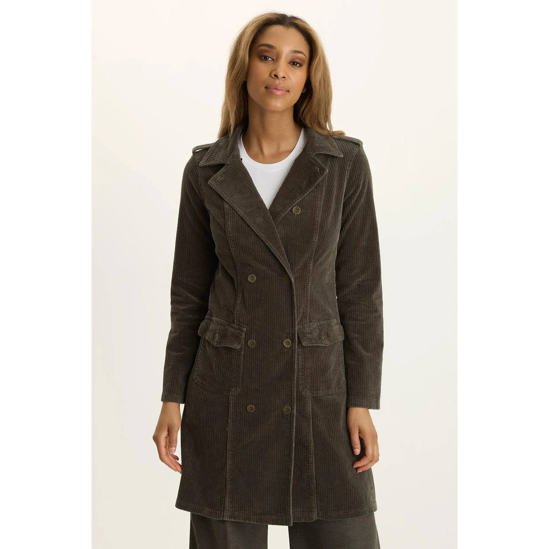 Risto Corduroy Trench Coat