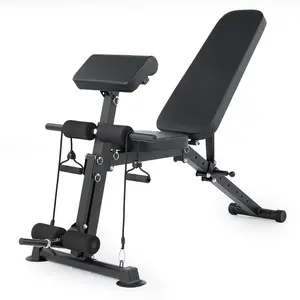 Adjustable  Foldable Workout Bench for Home Gym, Weight Bench with Incline Decline Flat, Full Body Strength Training Bench for Small Apartments