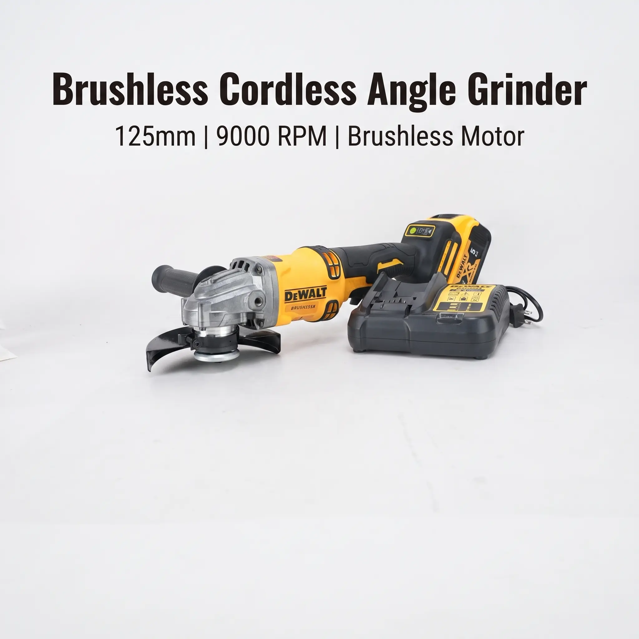 Dewalt DCG405-125 Cordless Angle Grinder With Side Switch For Heavy-Duty Tasks