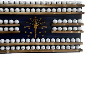 Rustic customizable Golf Ball Display - Elegant Design for Home or Golf Club Use