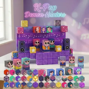K-Pop Hunter Girl Team Magnetic Building Blocks, Magnetized Construction Set, Fun and Educational Toy for Kids, Perfect Gift Idea