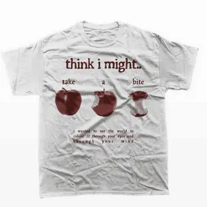 Think I Might Take A Bite Beabadoo T-Shirt Premium Cotton Tee True Fit Cotton T-Shirt