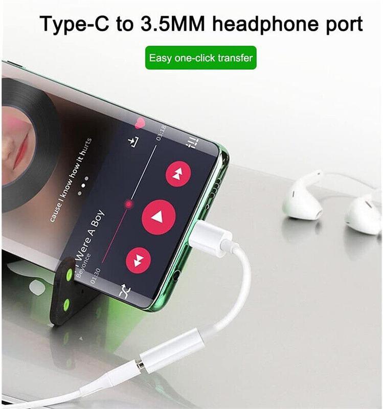 iPhone 15 Headphone Adapter USB Type C to 3.5mm Headphone Jack Aux Audio Adapter Dongle Compatible for iPhone 15/15 Plus/15 Pro/15 Pro Max, iPad Pro, MacBook, Galaxy S23 S22