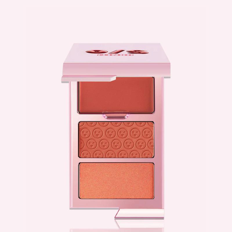 ONE/SIZE Cheek Clapper 3D Blush Trio Palette - Multi-Formula, Pigmented  Blush Trio | Cream, Powder & Blush Highlighter for Ultra-Intense Color & Radiant Cheeks