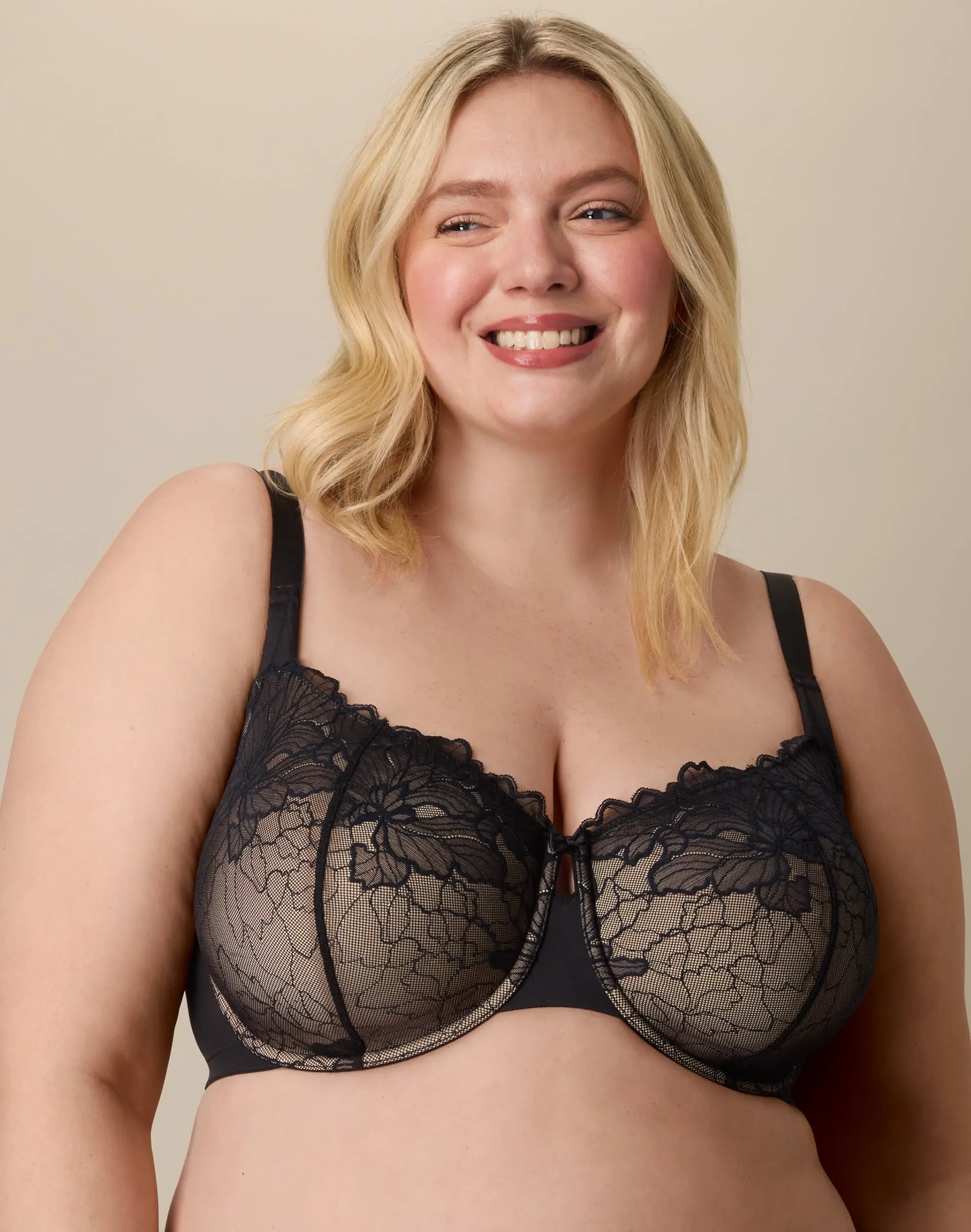 Playtex Unlined Lace Balconette Bra Full Coverage Women's Comfortable Fit Everyday Support Breathable Us4800