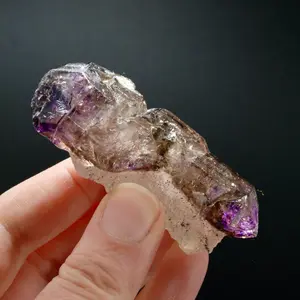 3in 75g ET DT Elestial Amethyst Quartz Crystal Scepter, Zimbabwe ae6