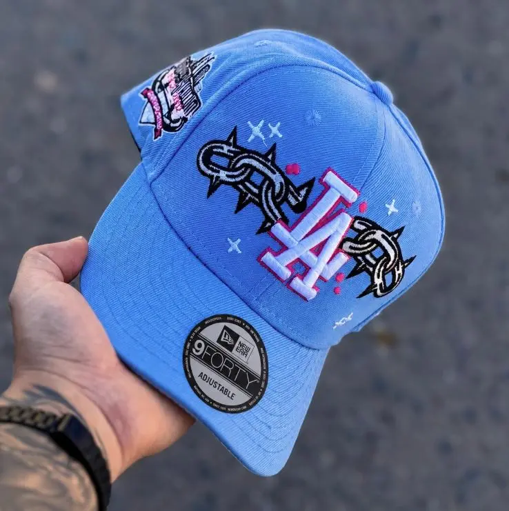 New Era LA Dodgers 59FIFTY Fitted Cap Championship Patch Streetwear Baseball Hat #newera #59fifty #losangeles #dodgers
