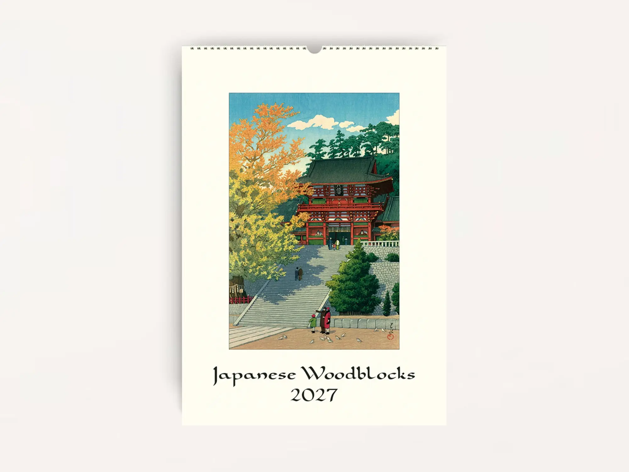 Cavallini 2027 WALL Calendar - Japanese Woodblocks