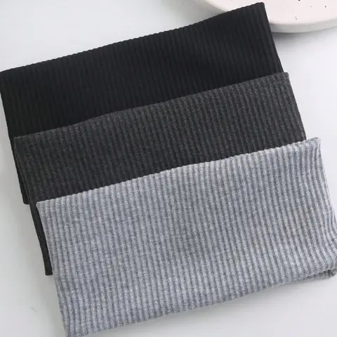 3pcs Knitted Striped Wide Elastic Hair Bands Unisex Sports Fitness Versatile Headbands, Casual Style All Seasons Soft Headband, Workout Headband, Workout Hairband