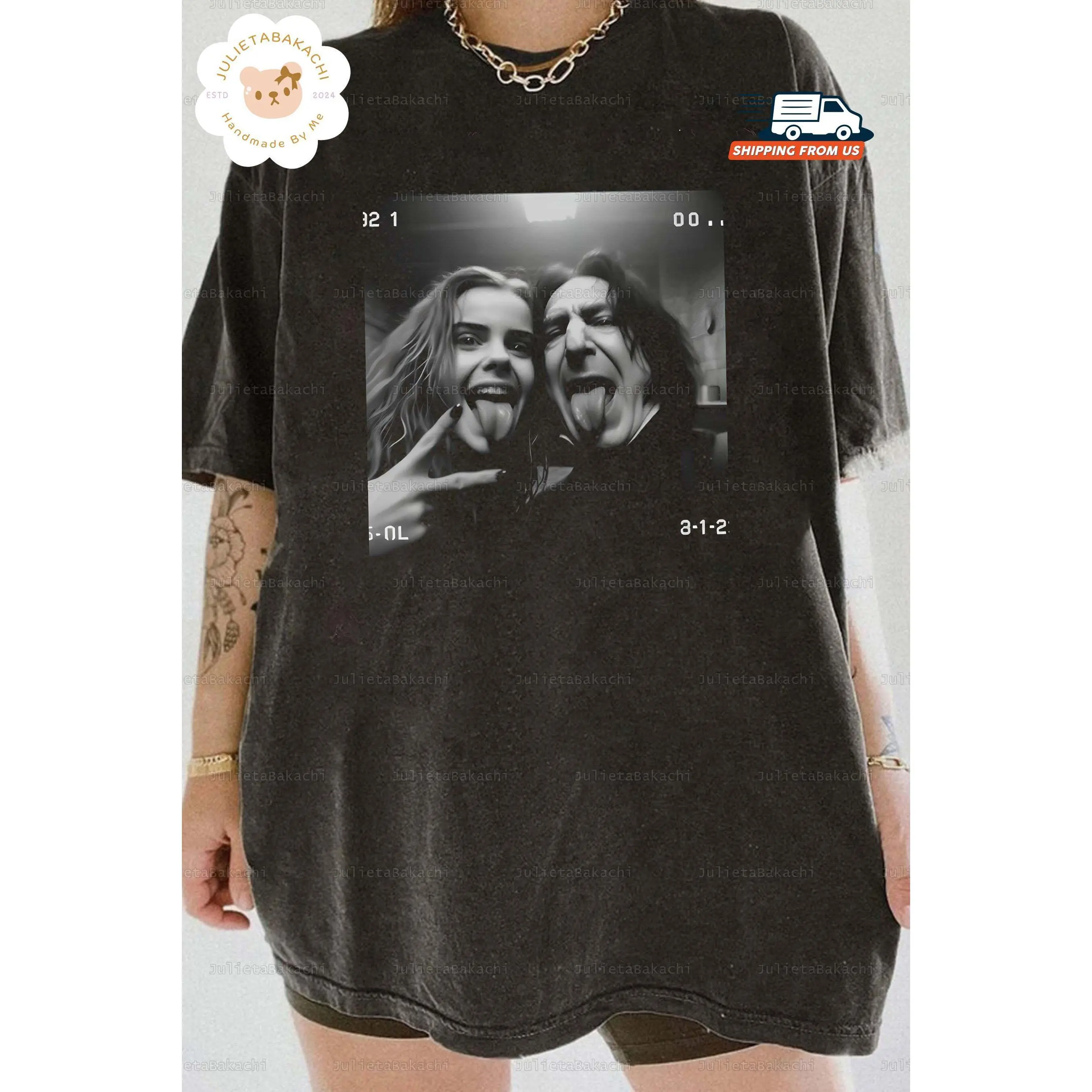 Hermione And Snape T-Shirt, Hermione & Snape Tongues Sticking Tee, Funny Meme Shirt, Movie Lovers Shirt, Severus Snape Shirt Comfort Colors T-shirt Comfort Colors T-shirt
